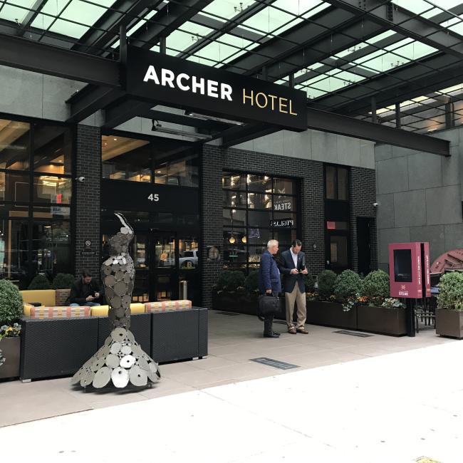 Front of the lovely Archer Hotel